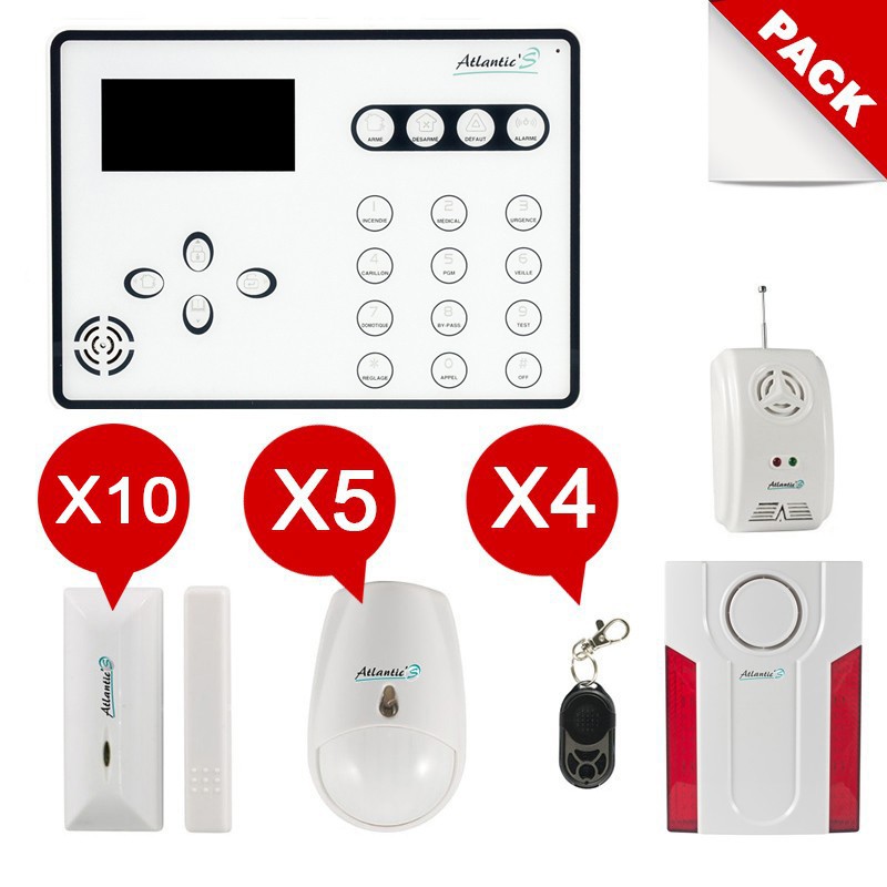 Pack Alarme de maison GSM sans fil Atlantic'S ATEOS Kit MAX