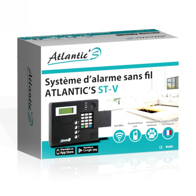 Pack Alarme sans Fil GSM AtlanticS Kit 2 AtlanticS AMD-St-V KIT 2