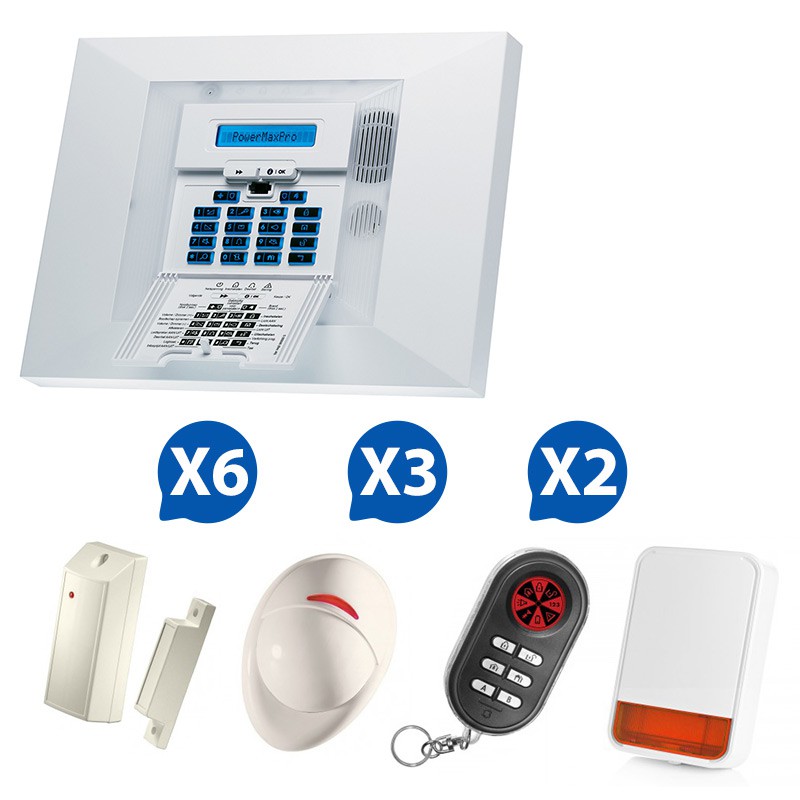 Kit 01 Alarme sans fil Visonic PowerMax Pro